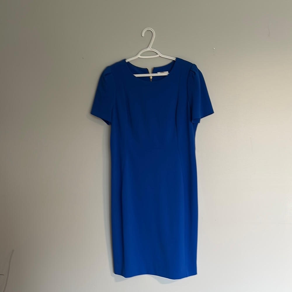 Calvin Klein Blue Midi Dress